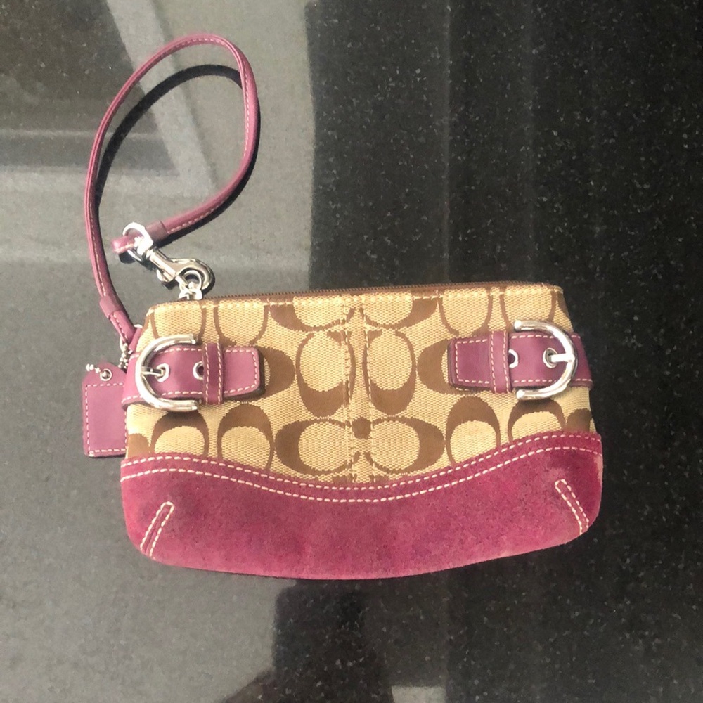 Coach money and change wallet